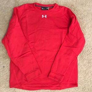 Men’s red underarmour crewneck